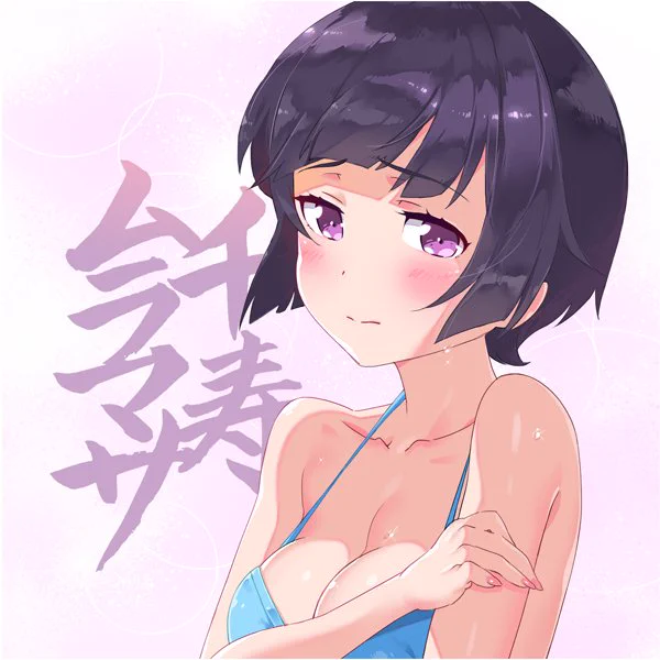杯墊組用的泳裝圖,惠惠表示動畫中下空,同人誌中上空得到滿足(ノ∀`*) 