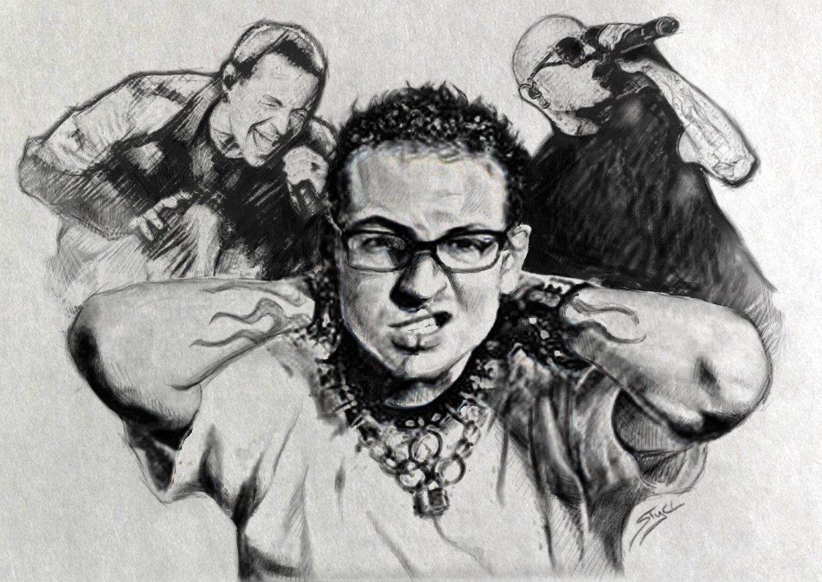 Fem_biss's tweet photo. My brother's tribute to #chesterbennigton @linkinpark - thought the world should see this #stycl https://t.co/ePSjXKlr9R