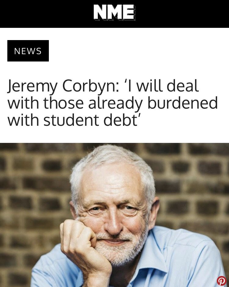 Jamin2g's tweet photo. Then: Jeremy Corbyn on wiping out existing student debt: "I'll deal with it." 

Now: Can't be done. 

#Marr https://t.co/9Qw3mMV1Gl
