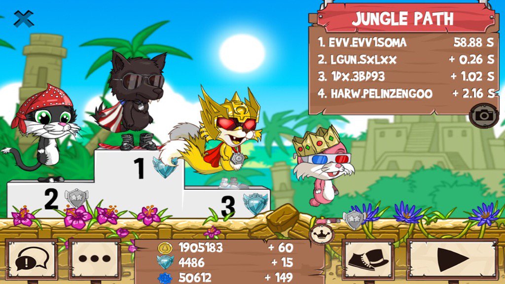 1SOMAx's tweet photo. I just beat a golden fox! #funrun2 #sxlxx #3bd93 #pelinzengoo https://t.co/cbWQP4pPlr