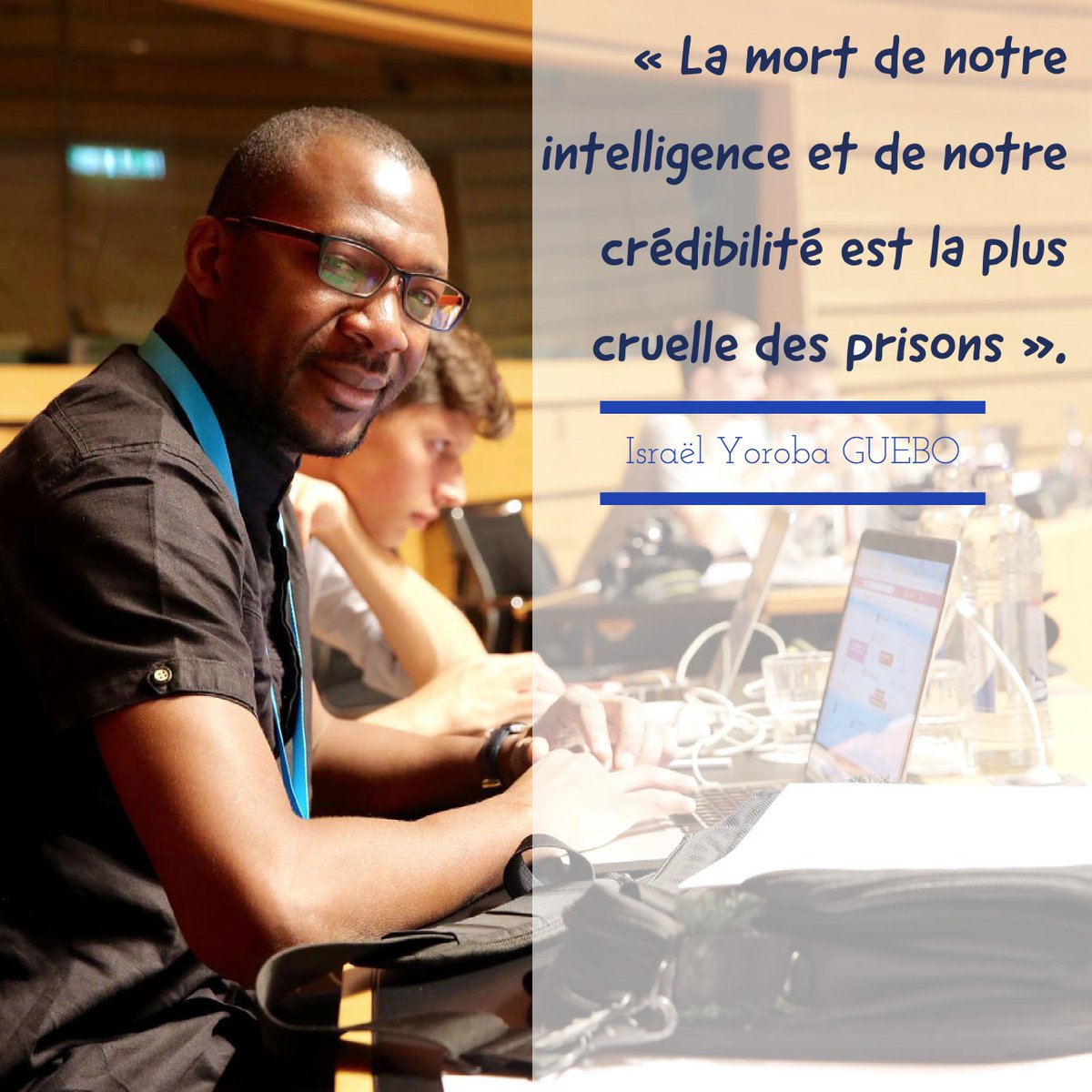 IsraelGuebo's tweet photo. #Journalisme "La mort de notre intelligence et de notre crédibilité est la plus cruelle des prisons" https://t.co/y8Kba0Ndbo #8PFJ #43APF https://t.co/xNppi4FvbC