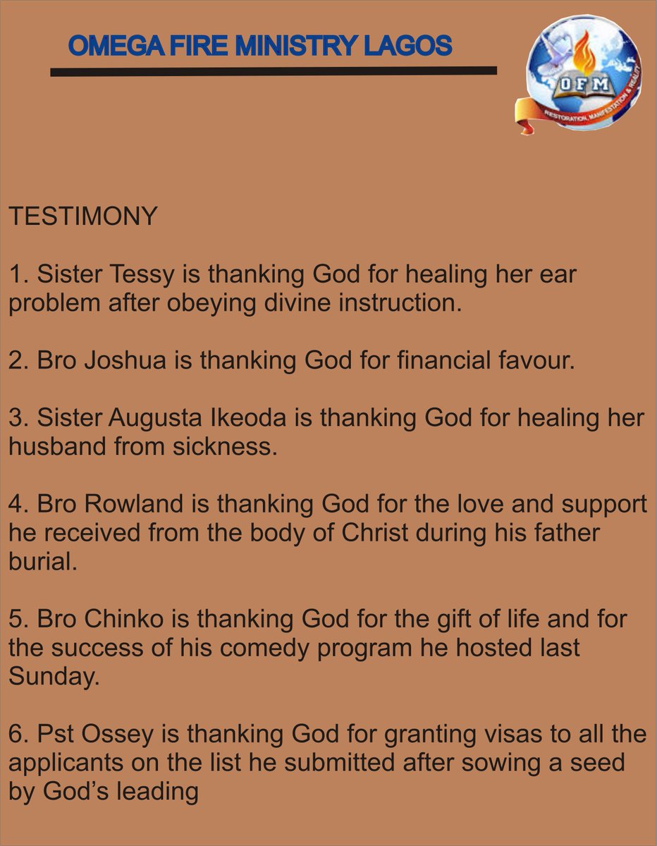 ofmlagos's tweet photo. #LiveServiceWithRevFidelisAyemoba
#9SundaysofDivinePossibilities
#SundayJuly23 #2017
#TaggedGodCan
#ofmlagos https://t.co/uOi7apDyYe