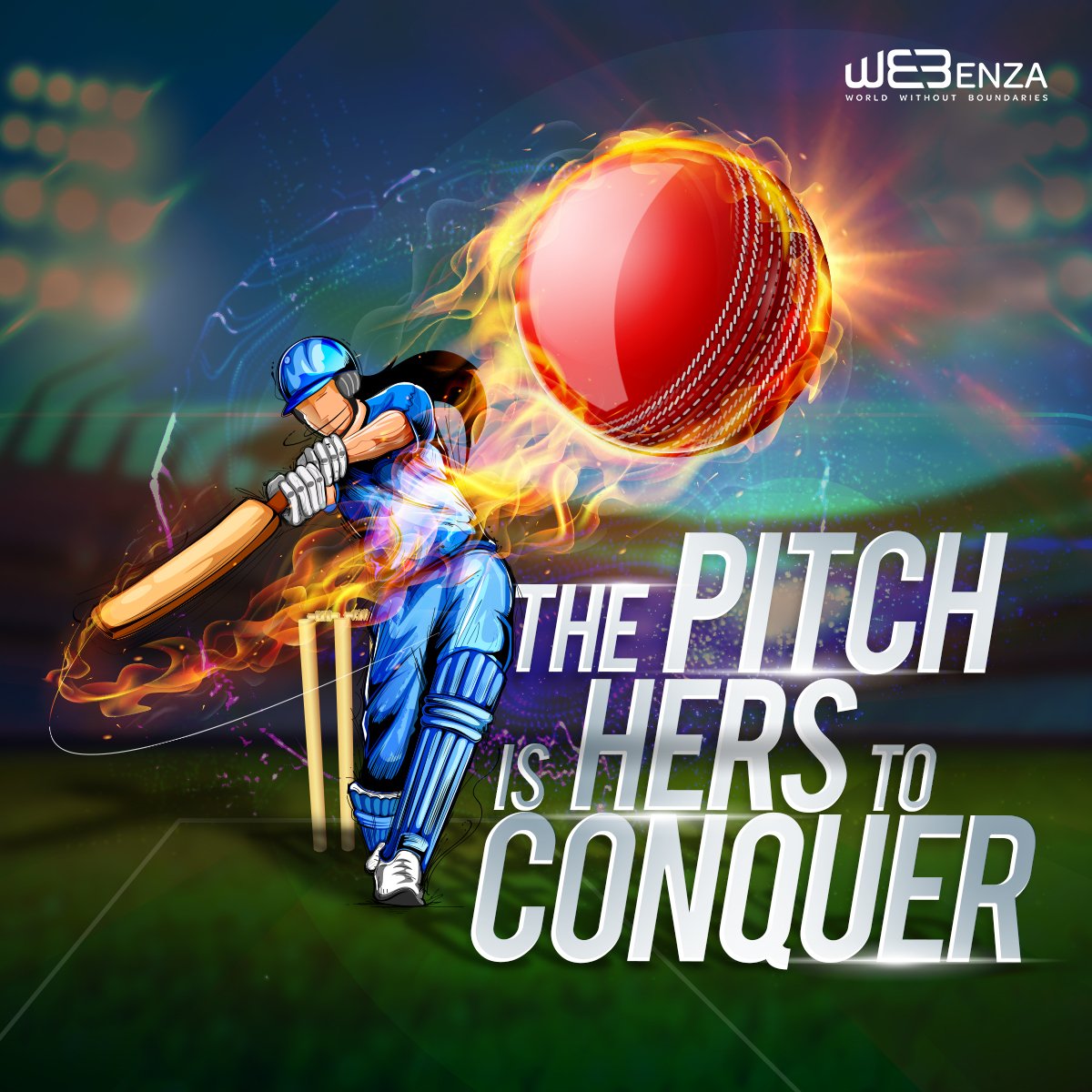 Webenza's tweet photo. Our girls are making us proud. Webenza wishes the #IndianWomensCricketTeam great innings today! Go Team India! #WWC17 #WWC17Final https://t.co/QxqZ36T0v5