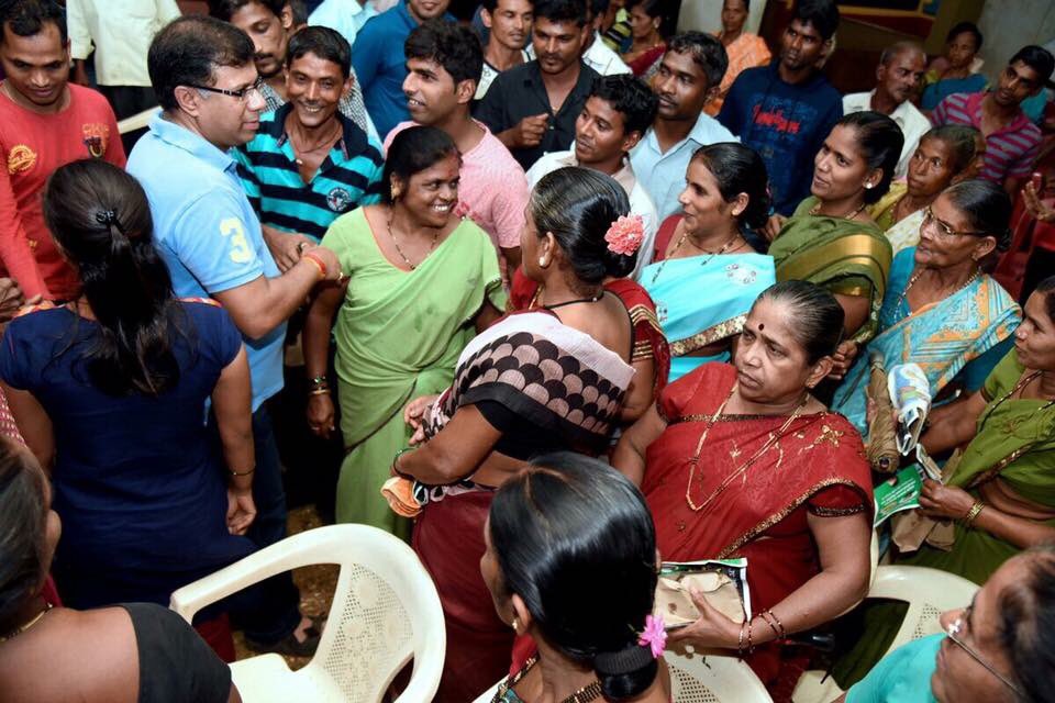 Excellent public meeting in #Sanverde panchayat overwhelming response, great support !