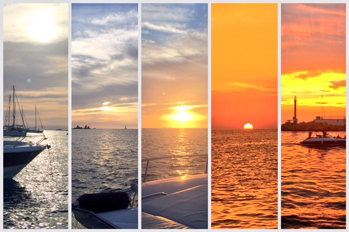 MartinMakepeace's tweet photo. Check out the last hour of sun last night in #Ibiza. See how it went from hazy sky to perfect sunset to dramatic afterglow. Amazing! https://t.co/fRdSNIRZSF
