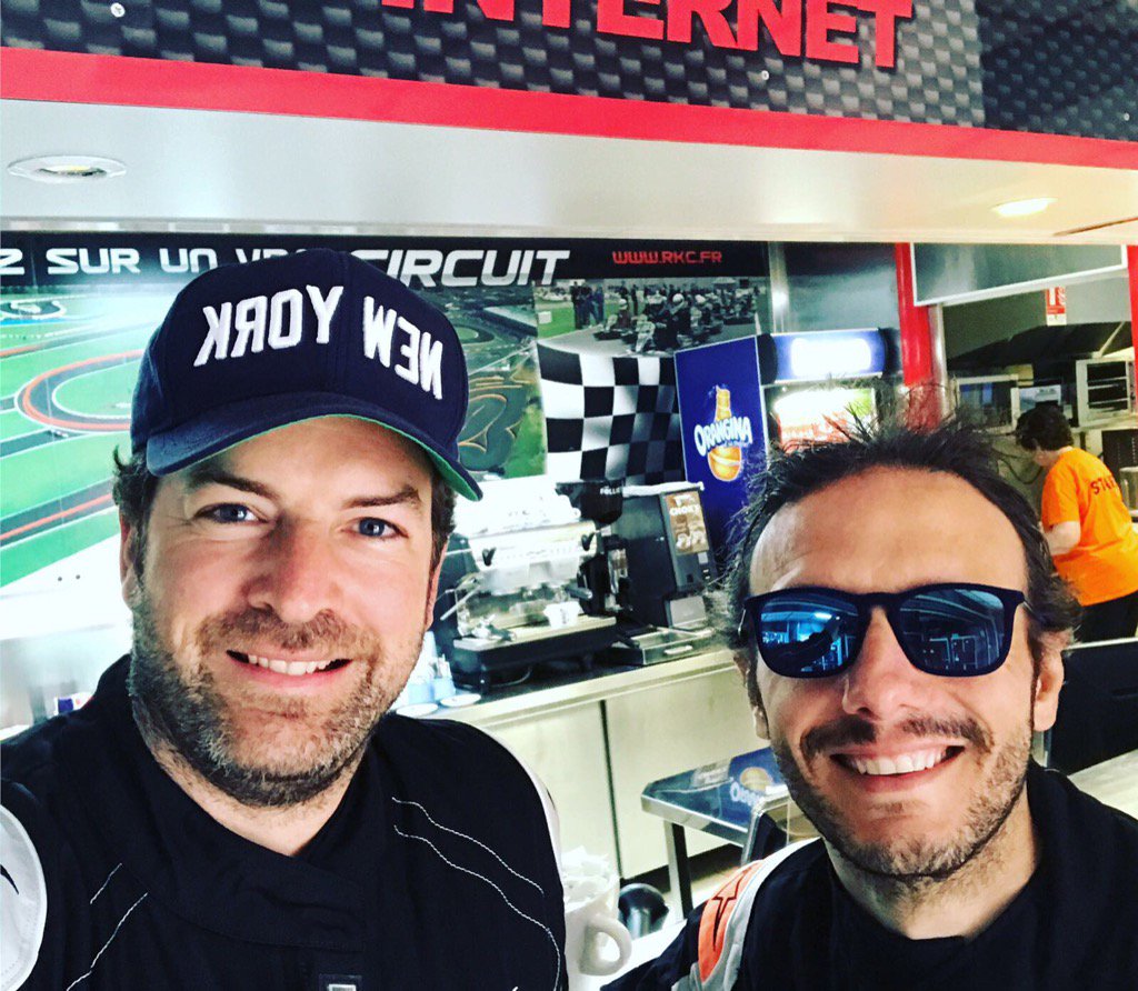 Adrénaline assurée! <a href="/chefzanoni/">Simone Zanoni</a> #karting #passions #chefsenvadrouille #frenchchef #chef #legeorgeparis #edern