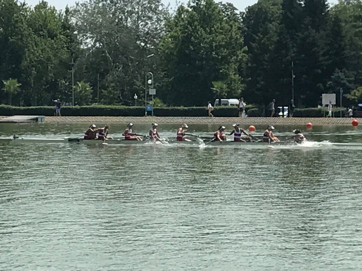 GOLD by open water! <a href="/rowingcanada/">Rowing Canada Aviron</a> @worldrowingofficial #wru23champs #SHARKS #U8.21