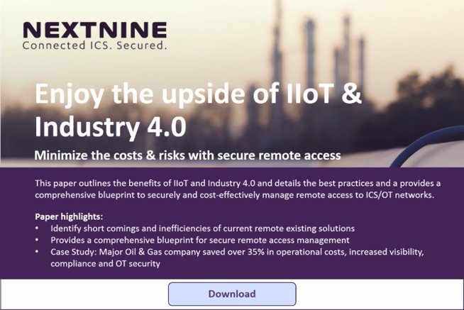 NextnineInc's tweet photo. Download our whitepaper on #cybersecurity for Industrial #IoT #ICS https://t.co/sL5ztW5t75 https://t.co/tDXuOEHgdW