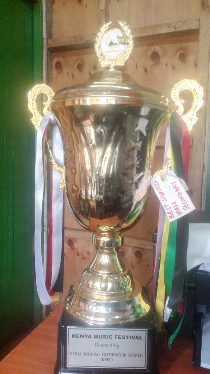 kambui_HI's tweet photo. A big trophy for the best signed verses in Kenya Music Festival 2017 nationals held in Kakamega University. @ExamsCouncil @Deafmediakenya https://t.co/yZHoLfh5Vz