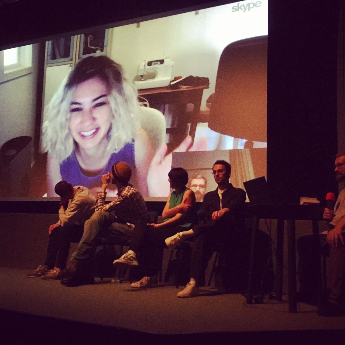 Brilliant <a href="/AnimationNights/">Cardiff Anim. Nights</a> event last night w/ <a href="/L8NightWorkClub/">Late Night Work Club</a>'s <a href="/Conorfinneganan/">Conor Finnegan</a> <a href="/EimhinMcNamara/">human chaperone</a> <a href="/elbooga/">Louise Bagnall</a> <a href="/NicolasMenard/">Nicolas Ménard</a> &amp; @kirstenlepore!