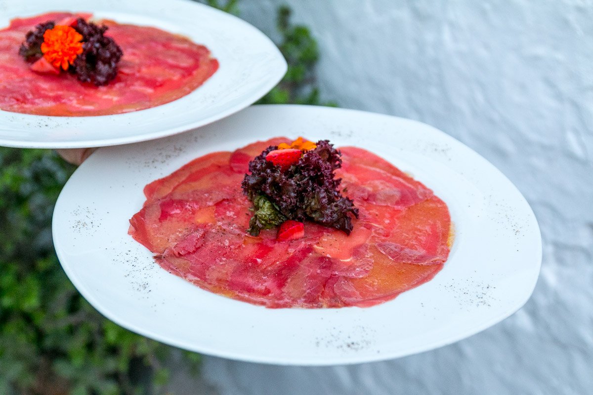 canberrivell's tweet photo. Delicious red tuna carpaccio with citrus soy vinaigrette... A must on our menu 😉 https://t.co/mHQI7nJgRx