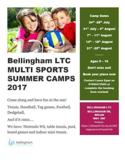 Stuck for something for the kids to do this summer? Join us at Bellingham for multi sport summer camps starting tomorrow!!!!! @WiganEvents