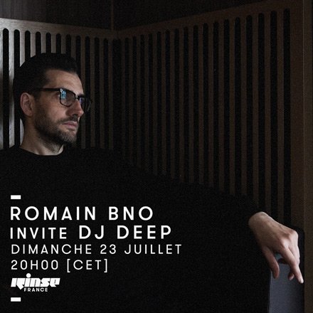 Ce soir, <a href="/romainbno/">romain bno</a> invite <a href="/cyrildeep/">DJ DEEP</a> de 20h à 22h, soyez bien #verrouillé >>> rinse.fr/player