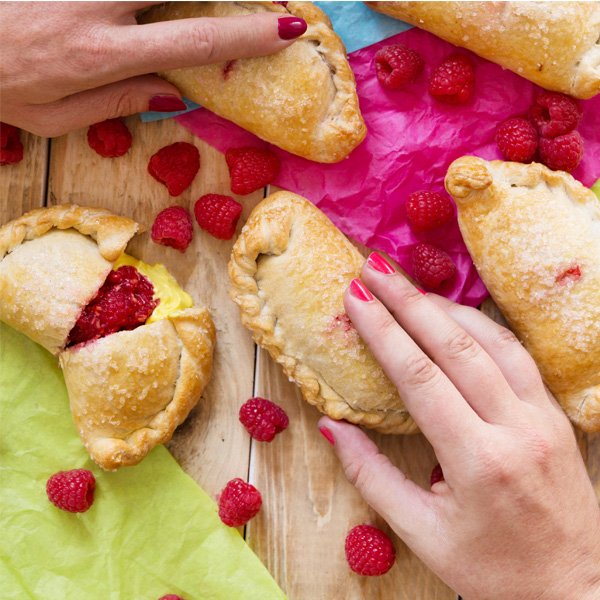WarrensBakery's tweet photo. You won't want to share this one! Apple, Raspberry & Custard #Summer Pasty #BrightandBeautiful #QuickBeforeTheyreGone https://t.co/8eZTcV7Yns