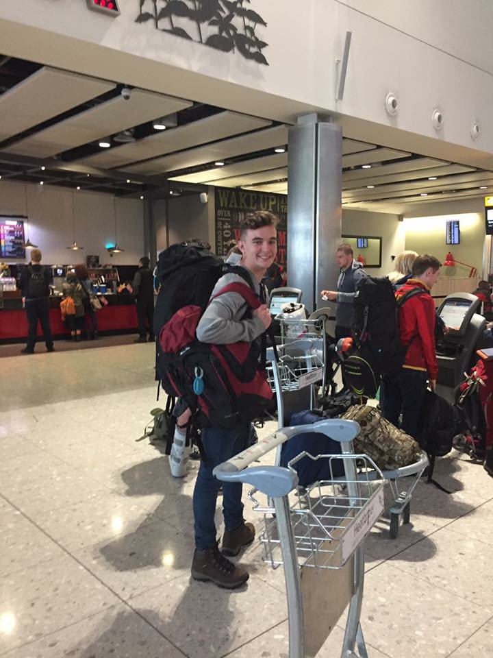 TDMS_Evesham's tweet photo. Three of our students at the airport, ready to fly to Borneo for a month with Camps International https://t.co/Xs3ccKHuhL