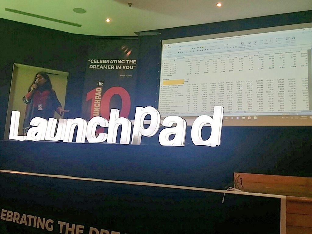 PITBIncubation's tweet photo. "It"ll take us 2 years to #breakeven," Nadia cofounder #Foodappa as she explains the financial projections of her #startup #TheLaunchpad10 https://t.co/jKsvXMZBei