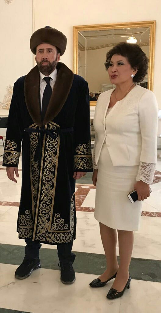Nicolas Cage in Kazakhstan is an instant meme
