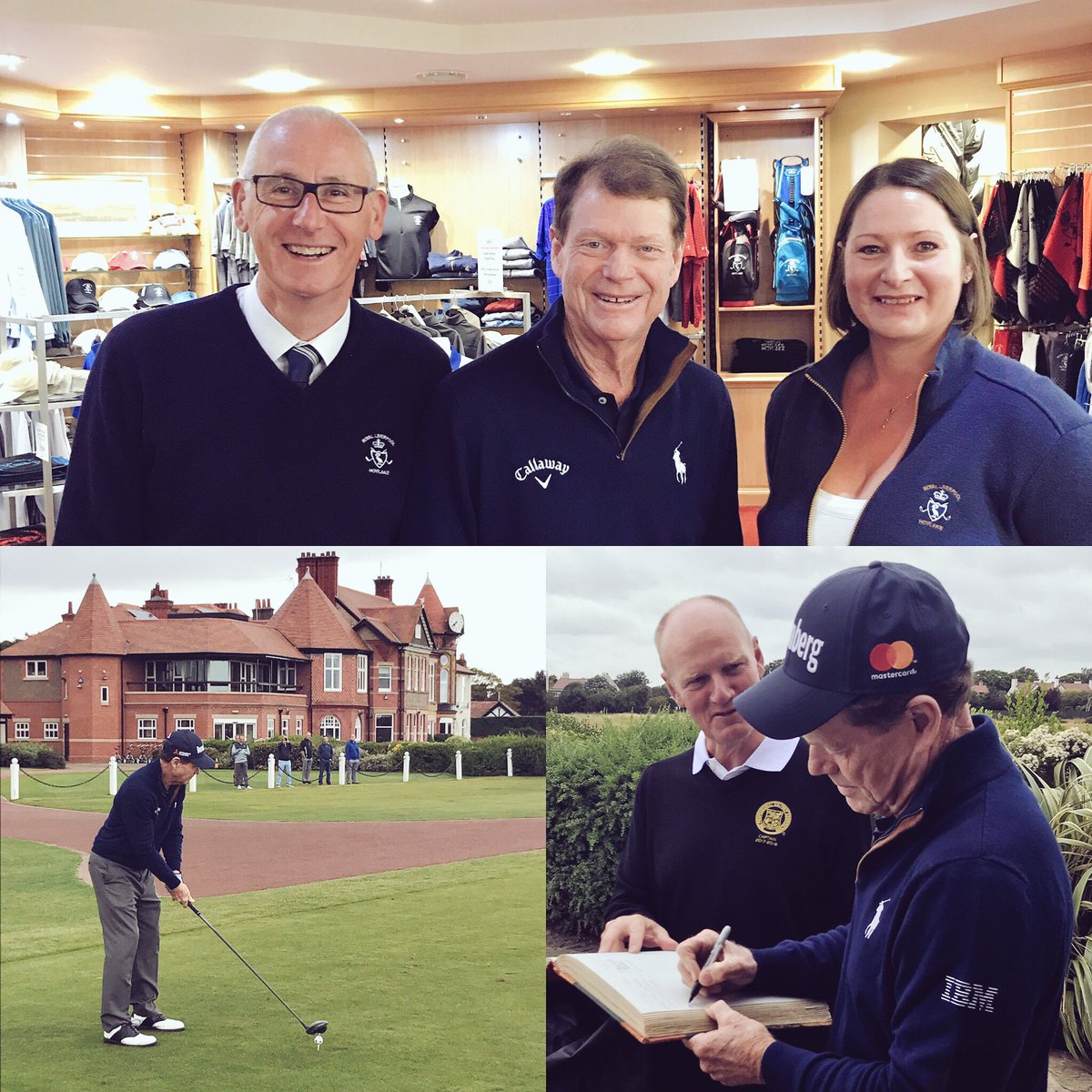 We had the honour of welcoming the legend @TomWatsonPGA to @RLGCHoylake @JohnheggartyPGA @TheOpen