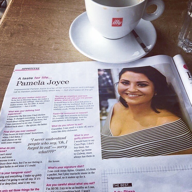 PeyonceJoyce's tweet photo. Shoutout to myself. Classic me - in the @Independent_ie talking about food #PamSunday #Food #PhillipSchofield https://t.co/Gh1IrjpLHS