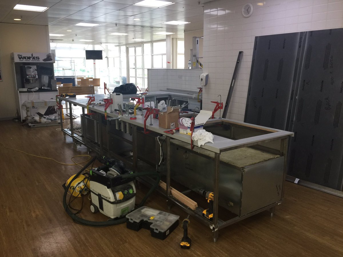 Gazzawilly1's tweet photo. ISS Restaurant refurbishments at Eurotunnel on the final stages and looking smart..... 😊 https://t.co/sSjuJTzKqk