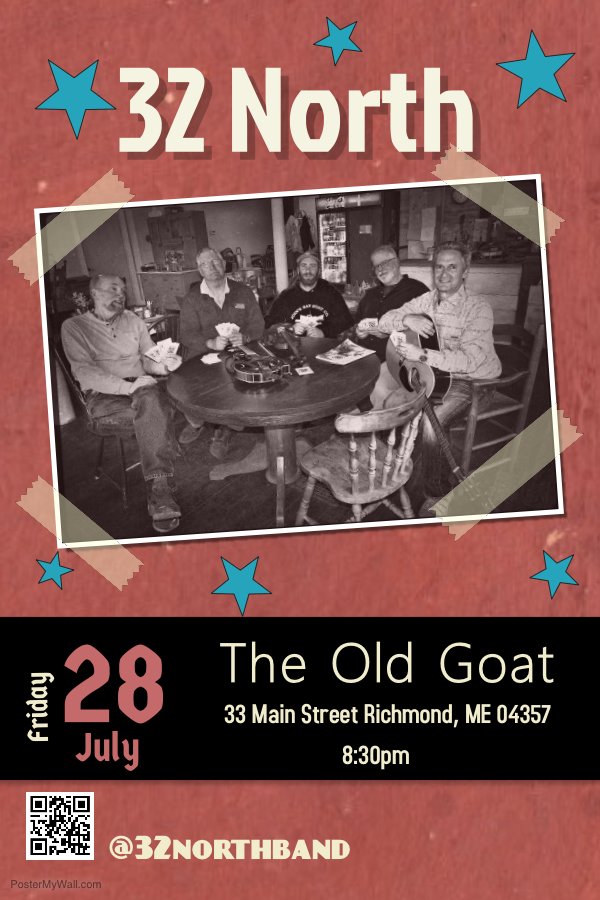 32northband's tweet photo. Next Friday in Richmond

#mainebands #theoldgoat https://t.co/3L7gPm86aX