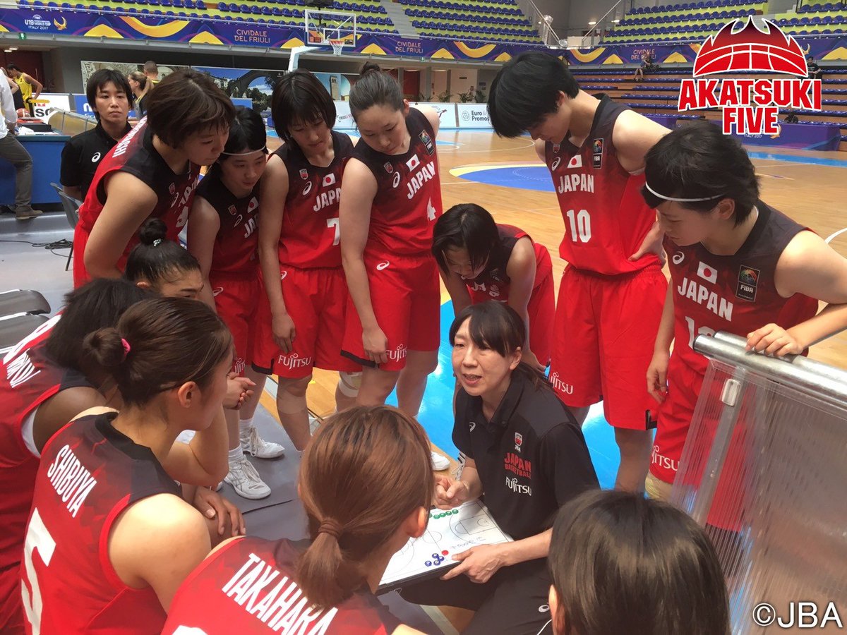 JAPANBASKETBALL's tweet photo. 代表：「#FIBAU19 女子ワールドカップ2017」2日目🏀🔥

🗓️7/23(日) 21:00TIPOFF
日本🇯🇵 vs ハンガリー🇭🇺
💻https://t.co/7DLbLgOabK
🎥https://t.co/UoVafrh3x8

#AkatsukiFive https://t.co/9NxxVt8cEi
