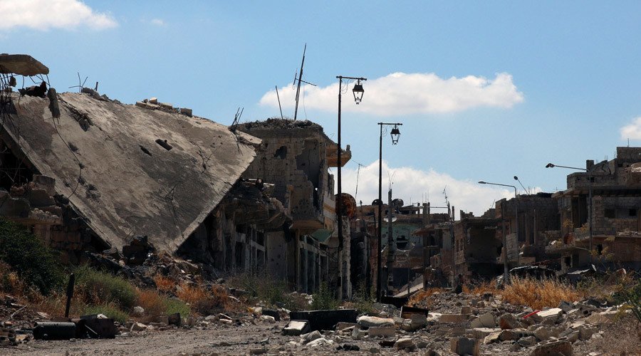 RT_com's tweet photo. 'Illegitimate coalition' must pay for destroying Syria – Damascus to UN https://t.co/SNrZNOY2zq https://t.co/5DhGtTNbDF