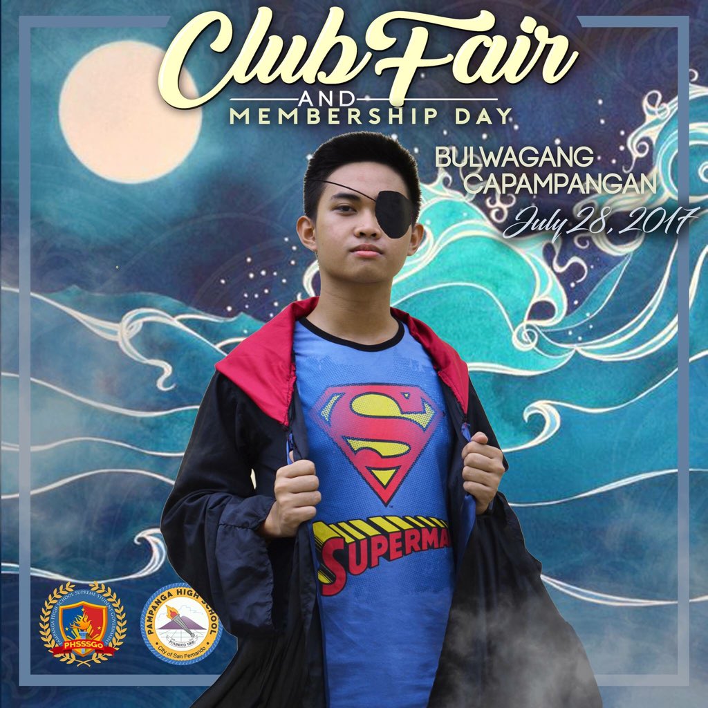 sinaglemuel's tweet photo. Pirate slash Superhero 😎
#PHSClubFair2017 🎈
#LayagPHS 🌊 🚢 #NewProfilePic https://t.co/O5UDcRykZs