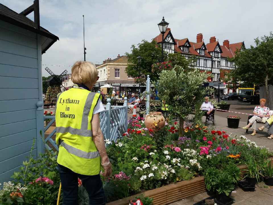 Lytham_in_Bloom's tweet photo. The spectacular Festival Hub takes shape in Lytham. Wow! #lytham #lythamfestival https://t.co/ZU9JoZbSRY