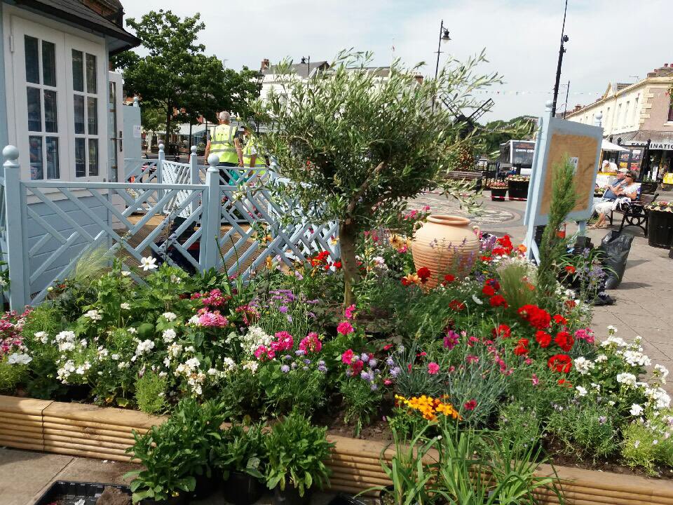 Lytham_in_Bloom's tweet photo. The spectacular Festival Hub takes shape in Lytham. Wow! #lytham #lythamfestival https://t.co/ZU9JoZbSRY