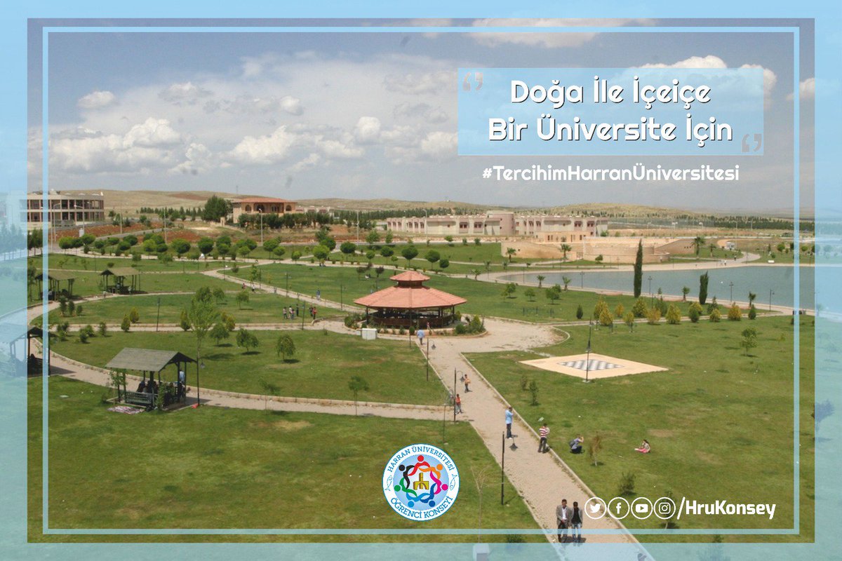 Doğa ile içiçe bir üniversite için #TercihimHarranÜniversitesi