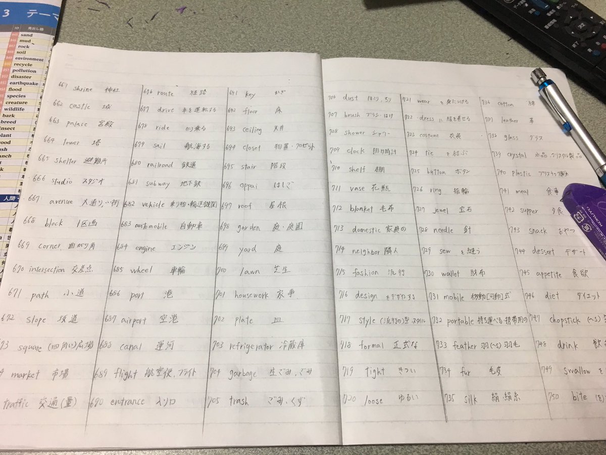 ks_s_r_h04's tweet photo. 何百と書き連ねてある英単語とその意味の中に『オッパイ』を紛れさせてみた。バレる気がしない https://t.co/1xKUhYSaqn