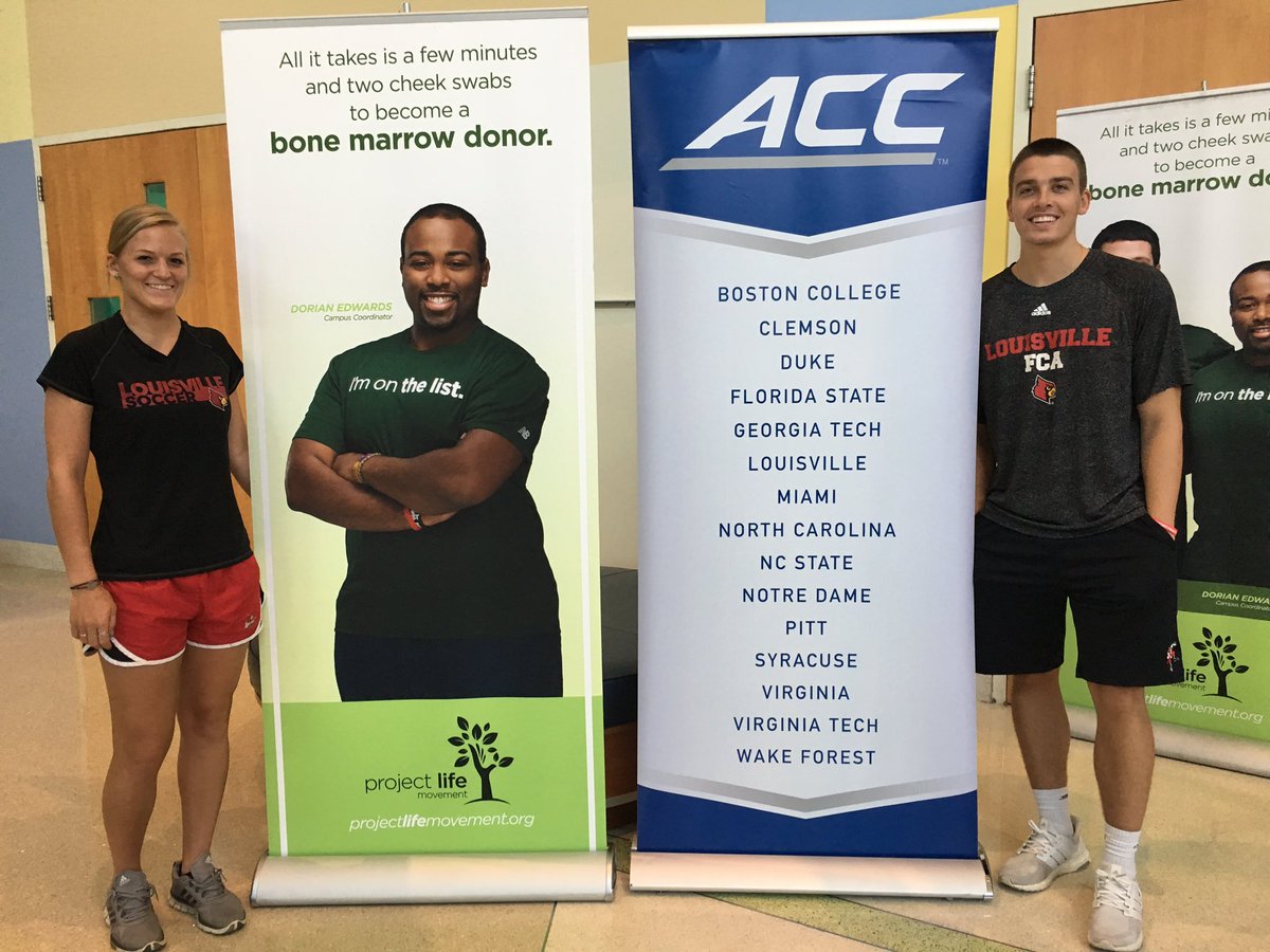 UofLSAAC's tweet image. Ryan from MBB  &amp;amp; Tori from WSOC represented UofL this past weekend at the #ACCSAAC in person meetings! #TakeACCtion #GoCards