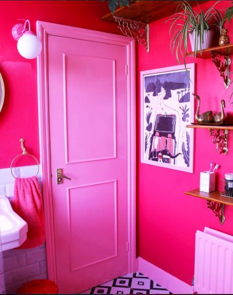 audenzahome's tweet photo. Dreamy pink inspo galore: https://t.co/ZJZoOHqjbO featuring this seriously cool bathroom by @AmyExton  #miafleurblog #IBA17 https://t.co/WBhZ27CSh7