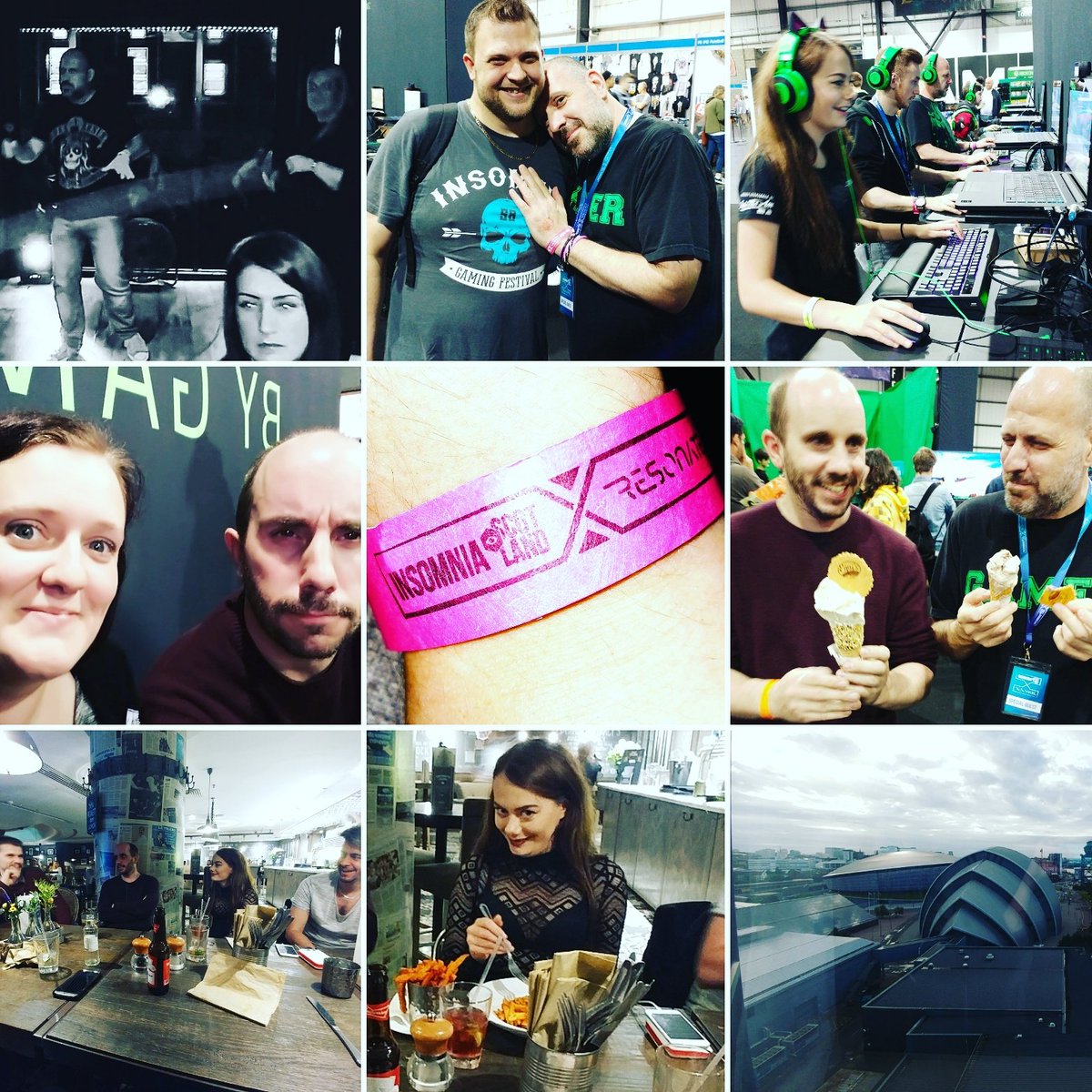 TheNippyOne's tweet photo. The 'must do' post event collage...had an awesome weeknd @insomniaRTG 😁 bring on the next.. #insomniaRTG #epicweekend #i61 https://t.co/D9H7LVgY1t