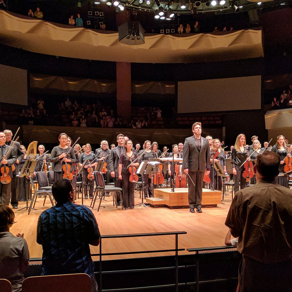 CrescendoSociet's tweet photo. What a great season preview concert! There's some killer stuff coming up in the 2017/18 season. 👊🤘🎶 #csomg #denver https://t.co/4LGejFlq5z