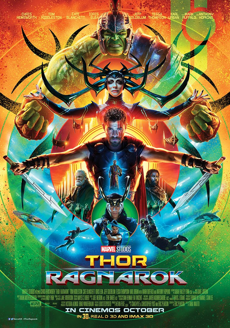 MarvelUK's tweet photo. Check out the new #ThorRagnarok poster artwork - unveiled at #SDCC17! https://t.co/AWR4OPNH8a