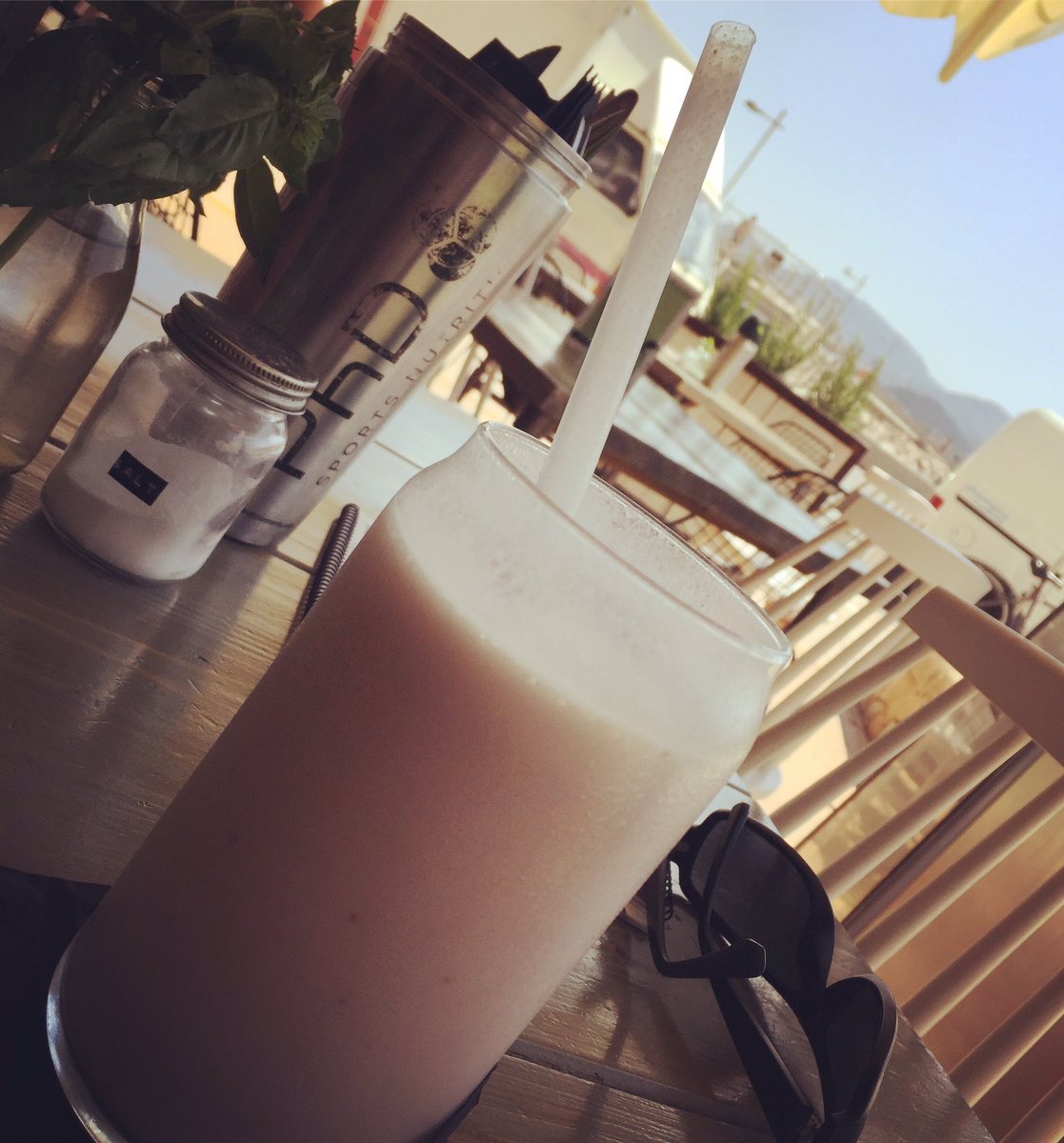 DJDannyO's tweet photo. Nice @PhDNutritionUK protein shake yesterday @skinnykitchen_ #Ibiza #phdnutrition #phdsupplements https://t.co/zSkCMSmg1m