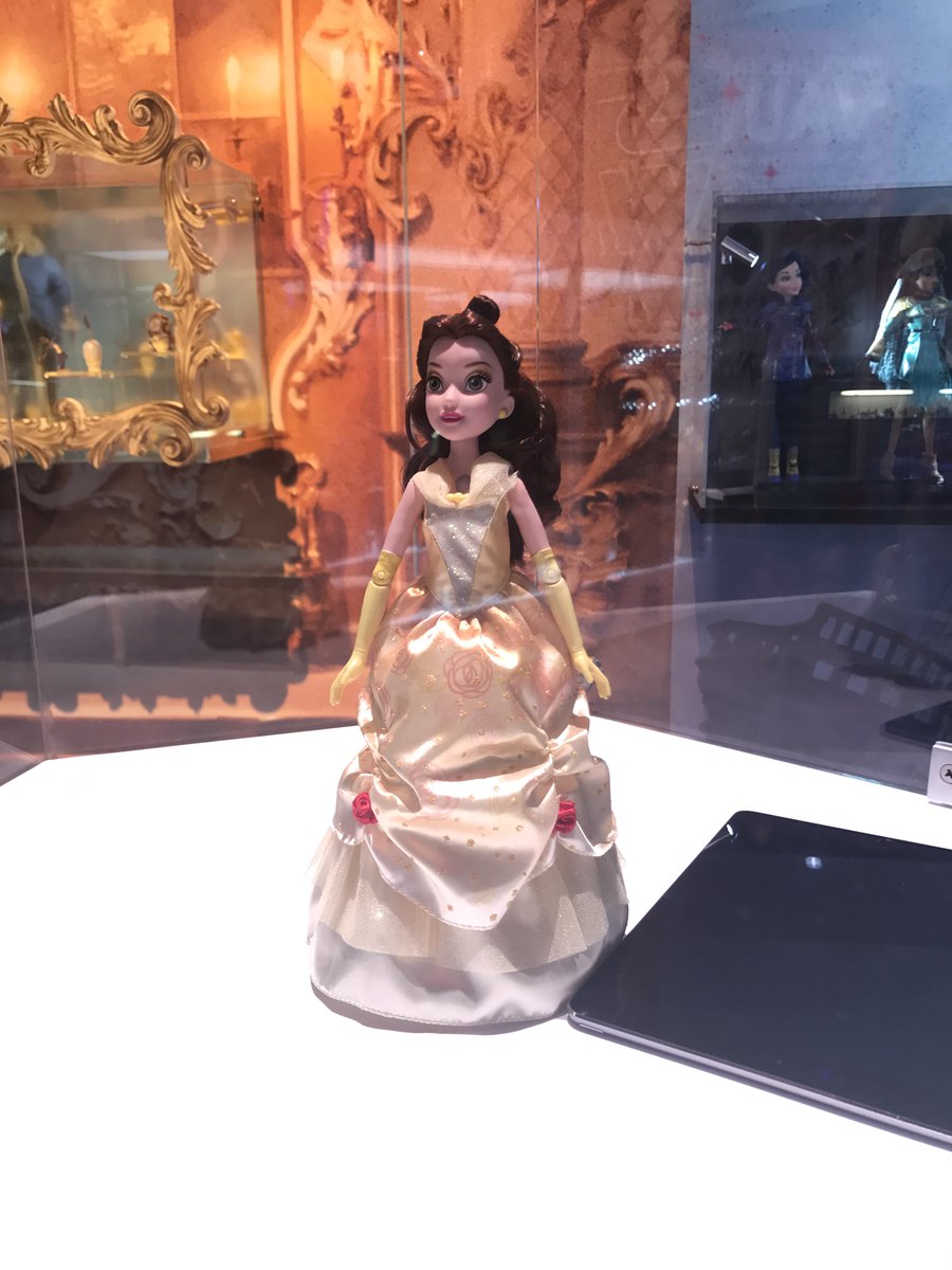 Hasbro's tweet photo. It’s been a long weekend, but #DanceCodeBelle is still dancing her heart out at the #HasbroSDCC booth #3213! #Disney https://t.co/f4gUnyDVBG