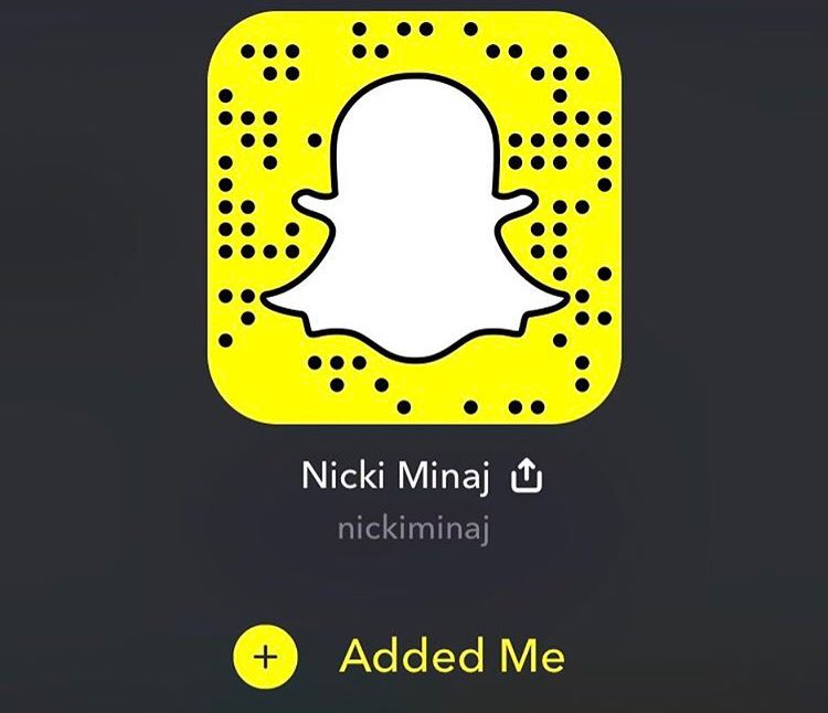 Have does a minaj snapchat nicki Nicki Minaj