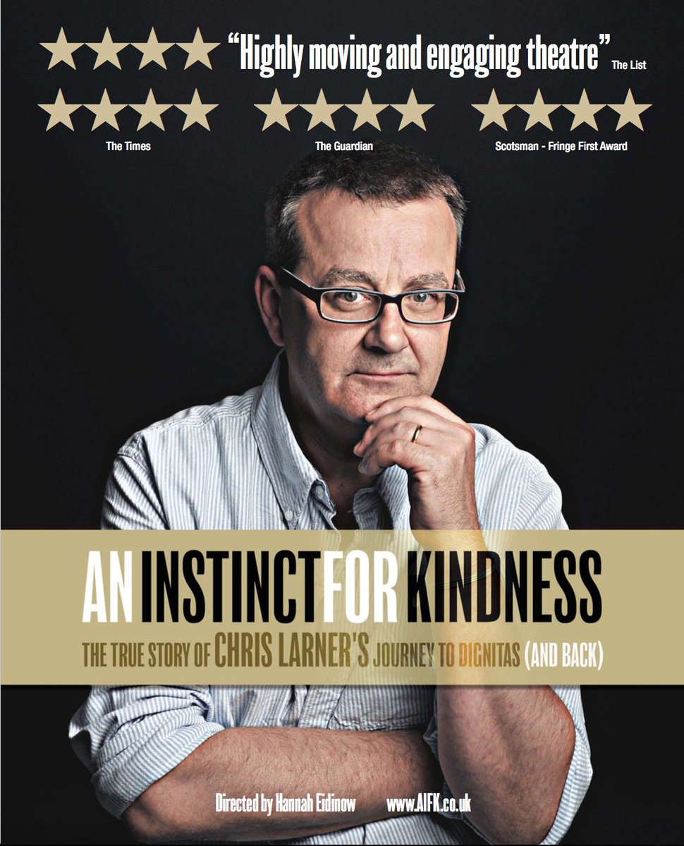 chrislarner's tweet photo. 2 perfs of my Fringe-first An Instinct 4Kindness @AIFK @WhiteBearTheatr @HannahMAFE Fri 28th/Sat 29th July, 8.45 pm. https://t.co/JxdmTPeWmq https://t.co/HGkzznhZ7z