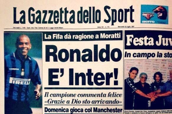 impusino's tweet photo. Era il 23 Luglio del 1997 #Ronaldo https://t.co/EPIdcyjopL