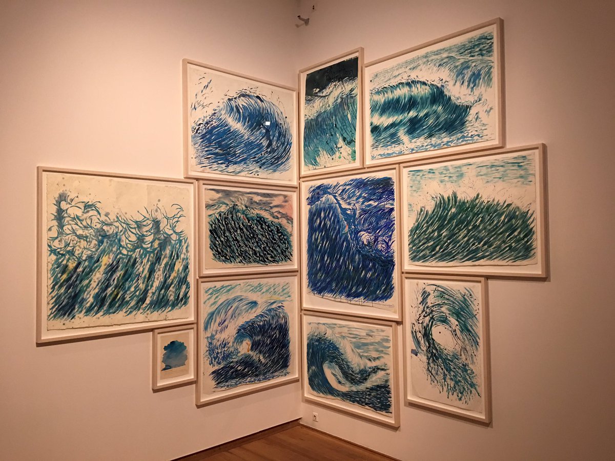 evelynedeleeuw's tweet photo. Waves - microtheme in overwhelming #Pettibon exhibit https://t.co/eRWOePAUqw https://t.co/MMoCY43tbA