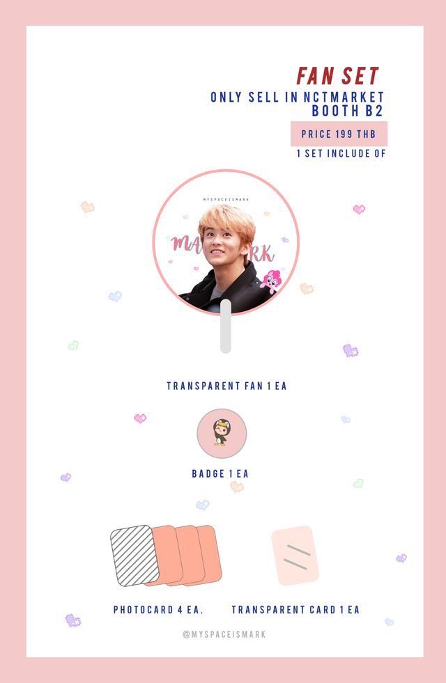 MySpaceisMARK's tweet photo. เราไปขายเซตพัดใสน้องมาร์ค บูธ B2 @ตลาดนัดnct วันที่ 29 นี้นะคะ See you!❤️ #ตลาดนัดnct https://t.co/x0uZSOE4eS