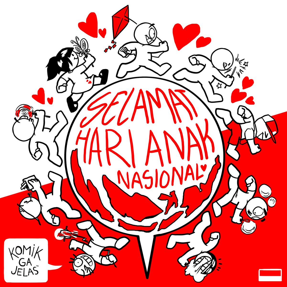 KomikGaJelas's tweet photo. Selamat hari anak nasional 😇
#harianaknasional #selamatharianaknasional #komikgajelas https://t.co/95XxNAxhOX