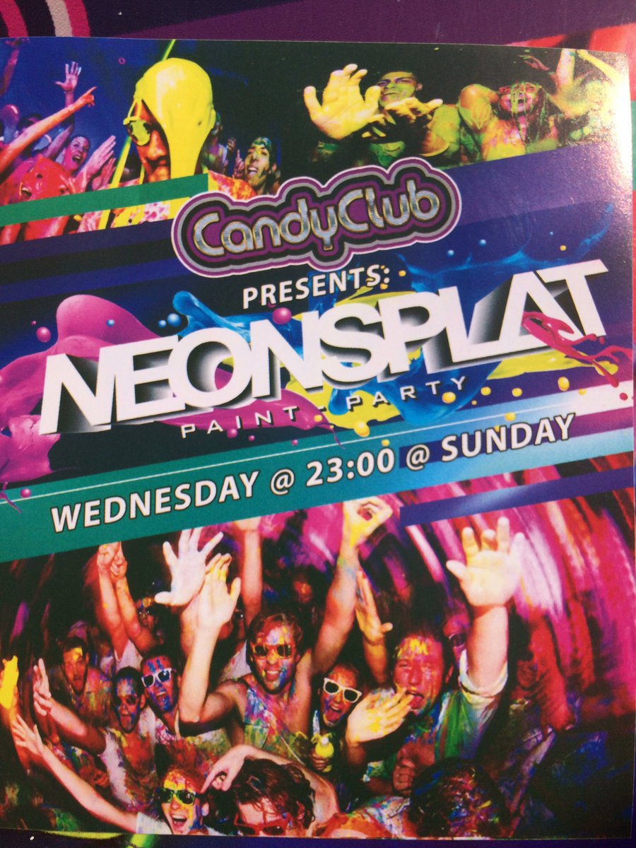 mattbranch96's tweet photo. Tonight in #sunnybeach the Neonsplat Paint Party!! In #candyclub Message me for details or come find us on the on the strip! 🙌🏼🍭🍬 https://t.co/IQreD6hpfh