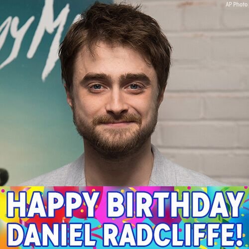 Happy Birthday to Mr. Harry Potter, Daniel Radcliffe! 