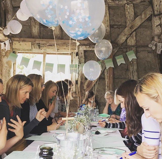 HBWallis's tweet photo. Loved yesterday's baby shower! Cake, great company &amp; crafting! Almost time to have a baby!!! https://t.co/3XgcZriJuc