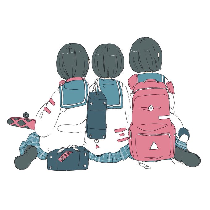 「学生服 女の子座り」のTwitter画像/イラスト(古い順)