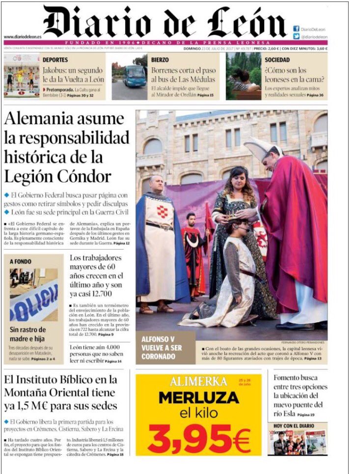 esRadio_CyL's tweet photo. 🗞️Las #portadas de los diarios @edigrup en #CastillayLeón. No te pierdas @DiarioCyLMundo, @diariodeleon, @diariodesoria y @correodeburgos. https://t.co/7JyMQm4eac